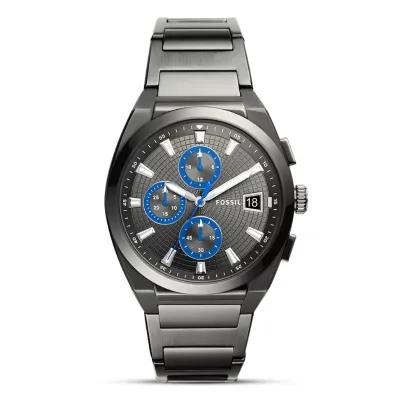 Fossil Everett Chronograph Smoke Stainless Steel Watch